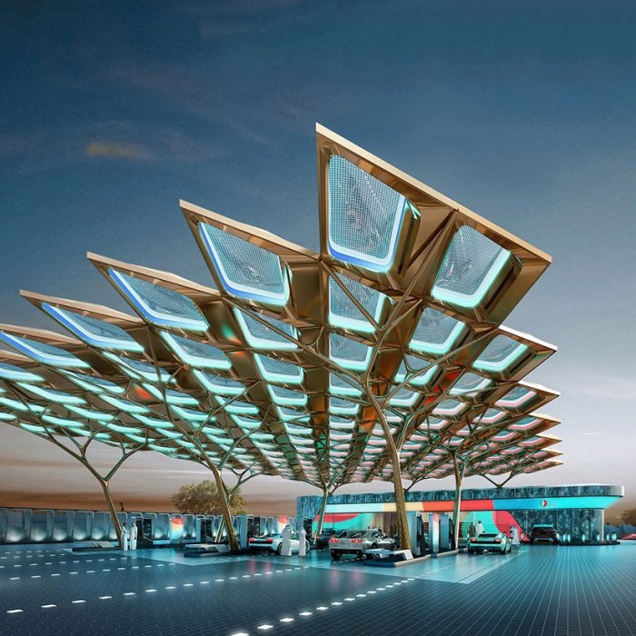 The gas station of the future has opened in Dubai