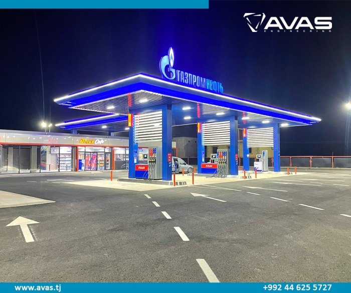 Fuel dispensers and gas dispensers of the "AVAS" series at the new gas stations of Gazpromneft Tajikistan